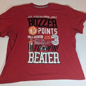 Jordan Red Graphic Men's T-Shirt ***See Wear In Vinyl***